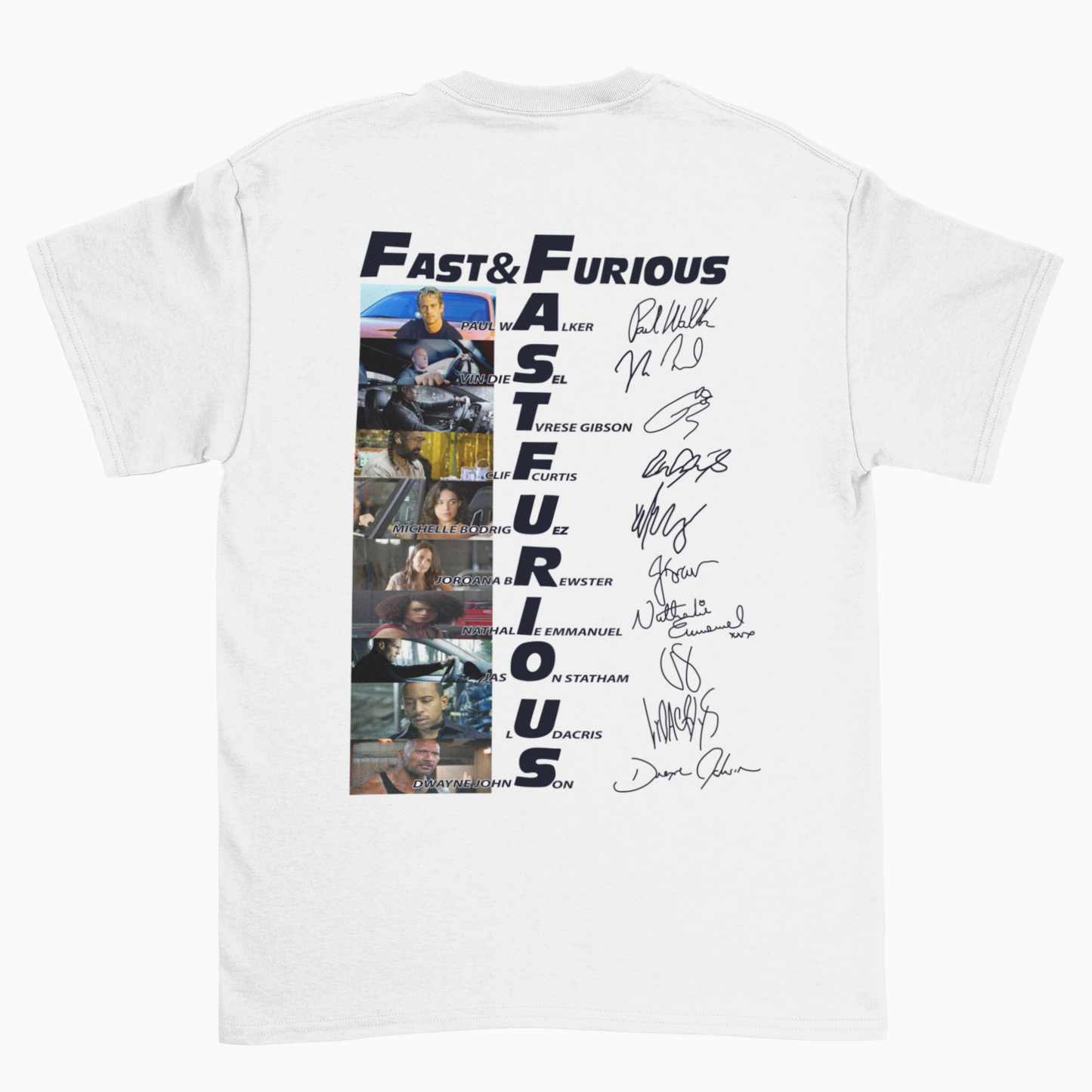 Furious Autogramm (Backprint)  - Unisex Shirt