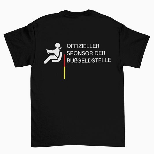 Offizieller Sponsor der Bußgeldstelle (Backprint)  - Unisex Shirt