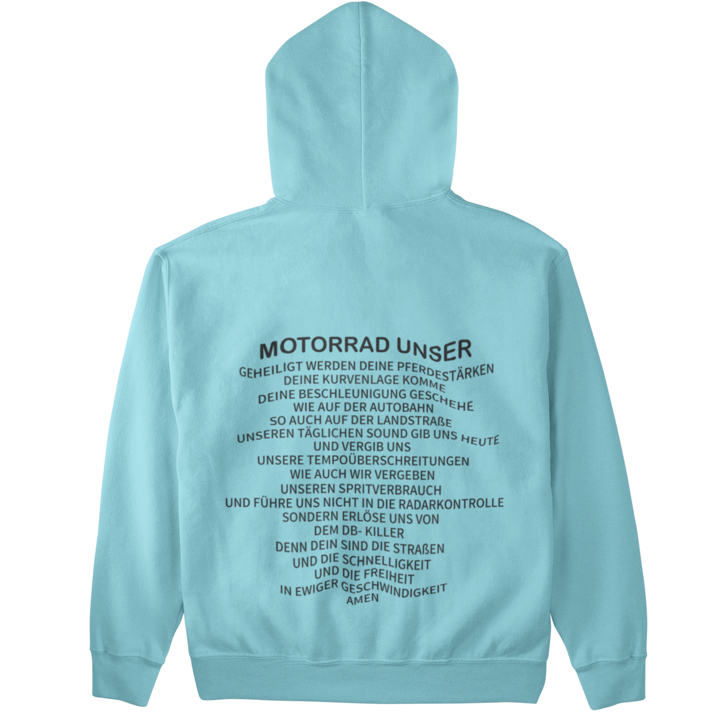 Motorrad Unser (Backprint)  - Unisex Hoodie