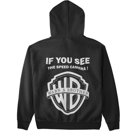 Warn a Brother - Speed Camera (Backprint)  - Unisex Hoodie