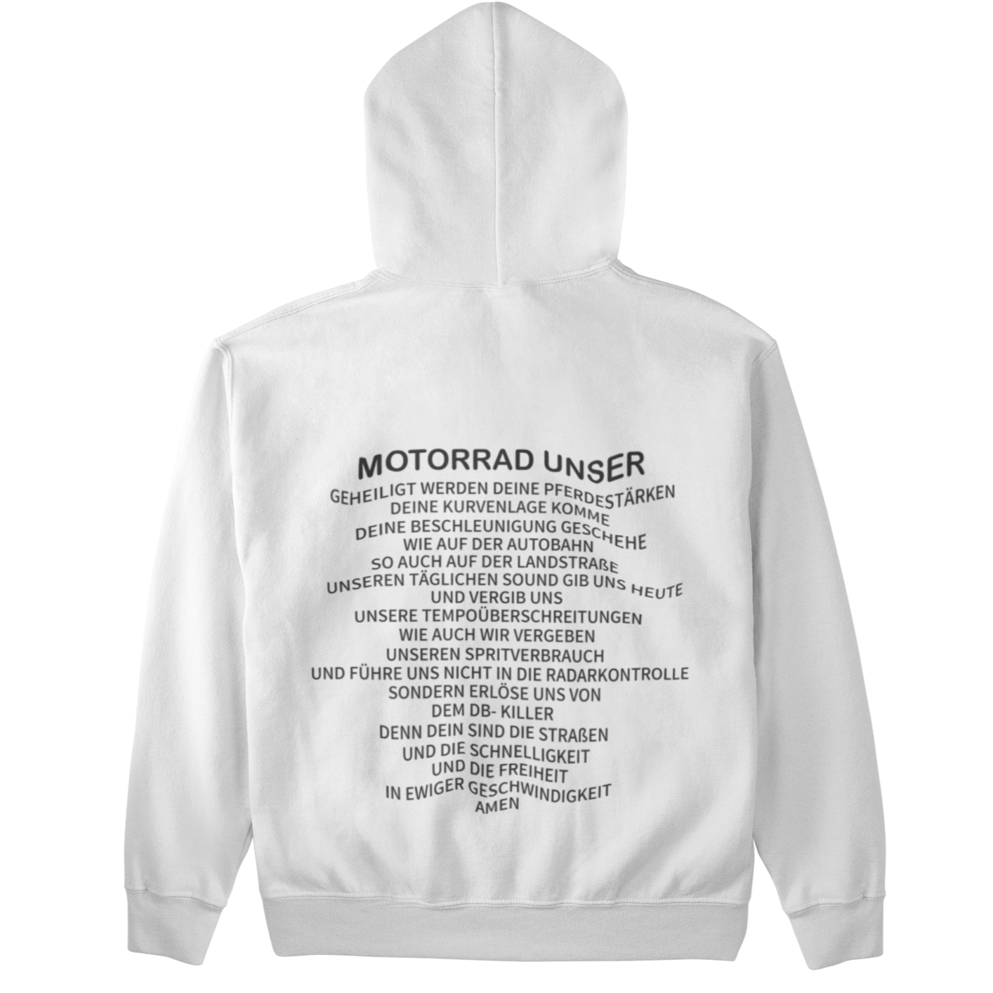 Motorrad Unser (Backprint)  - Unisex Hoodie