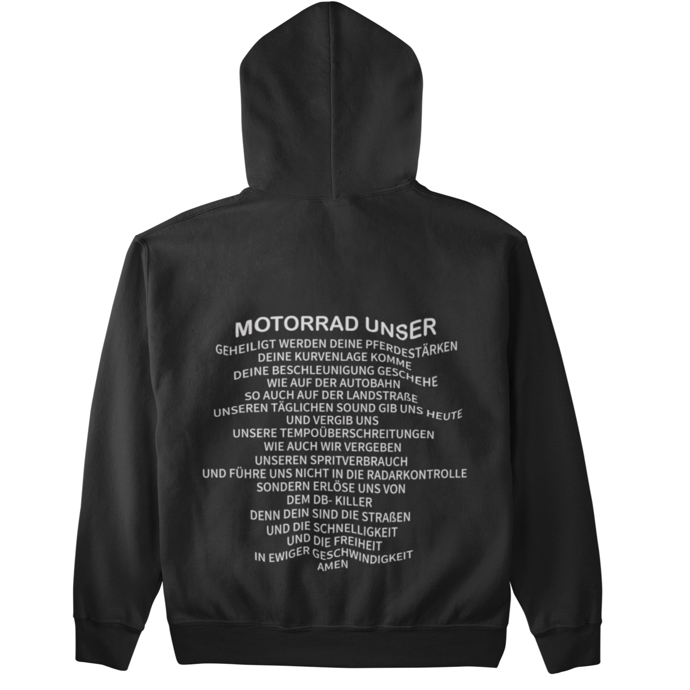 Motorrad Unser (Backprint)  - Unisex Hoodie